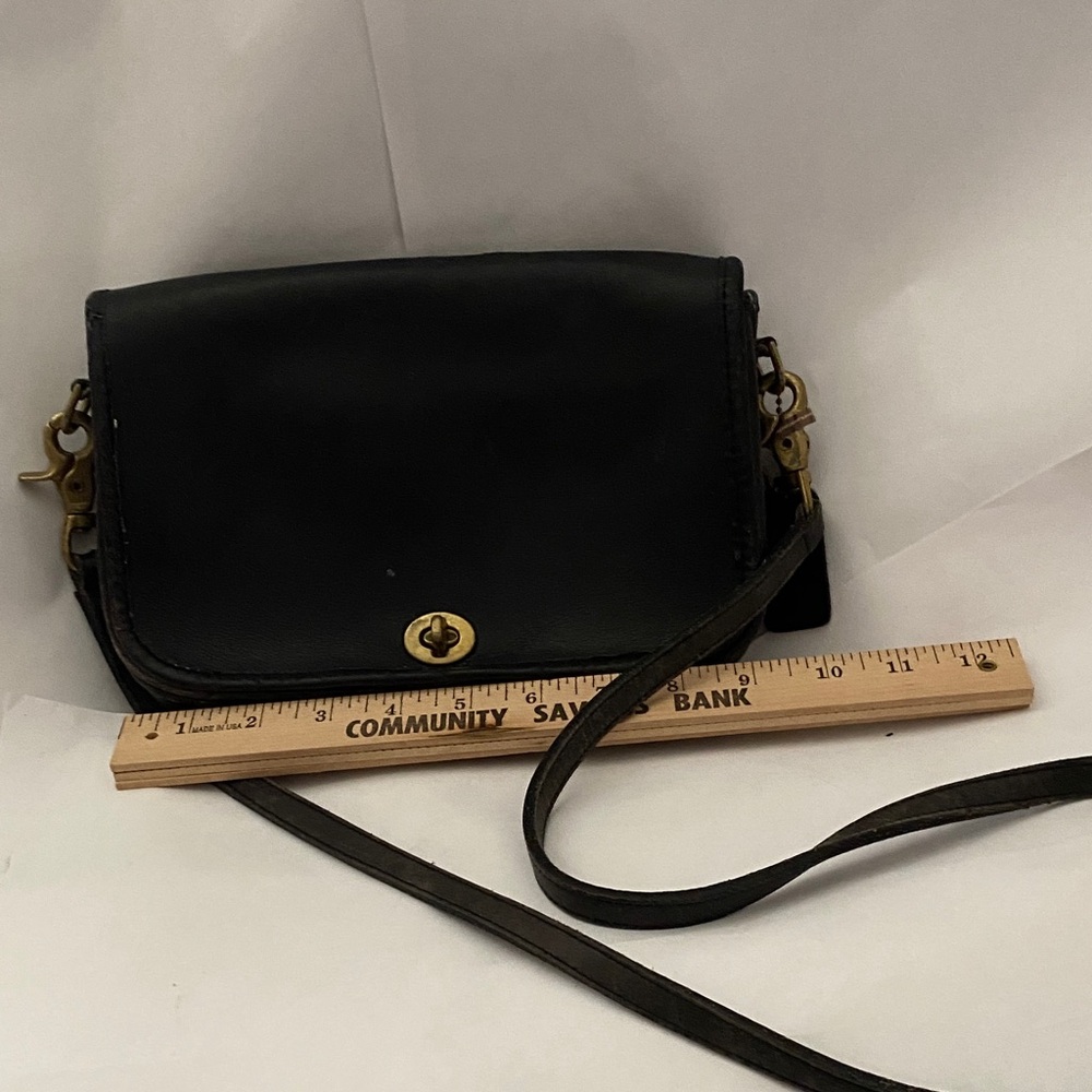 Coach Black Crossbody Bag with Turn-Lock